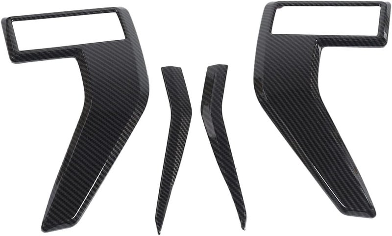 Keptrim for Ford F-150 2021 2022 2023 2024 2025 Front Fender Air Outlet Vent Cover Trim, ABS Carbon Fiber, 4pcs - Image 5